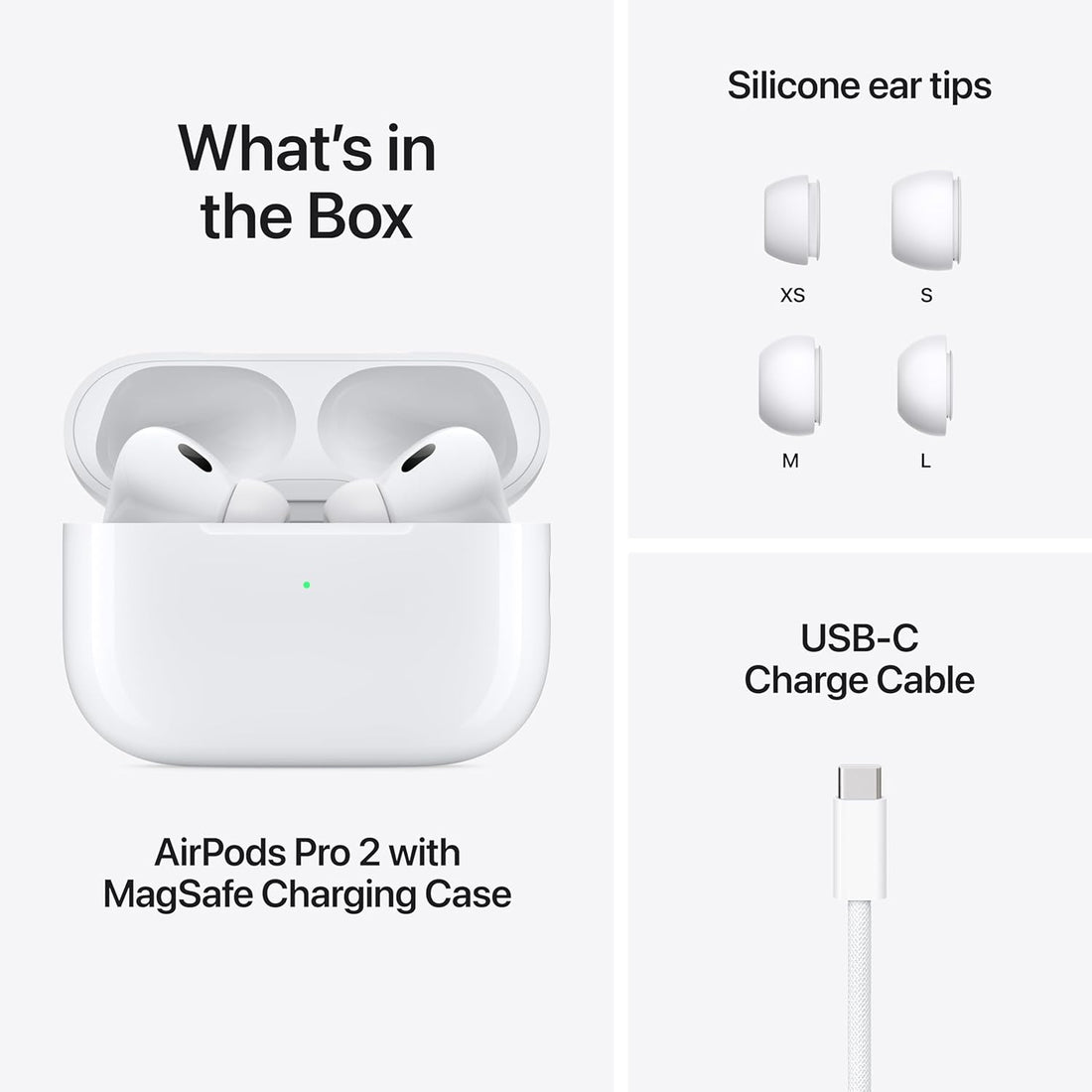 Apple AirPods Pro (2nd Generation) Wireless Ear Buds with USB-C Charging,