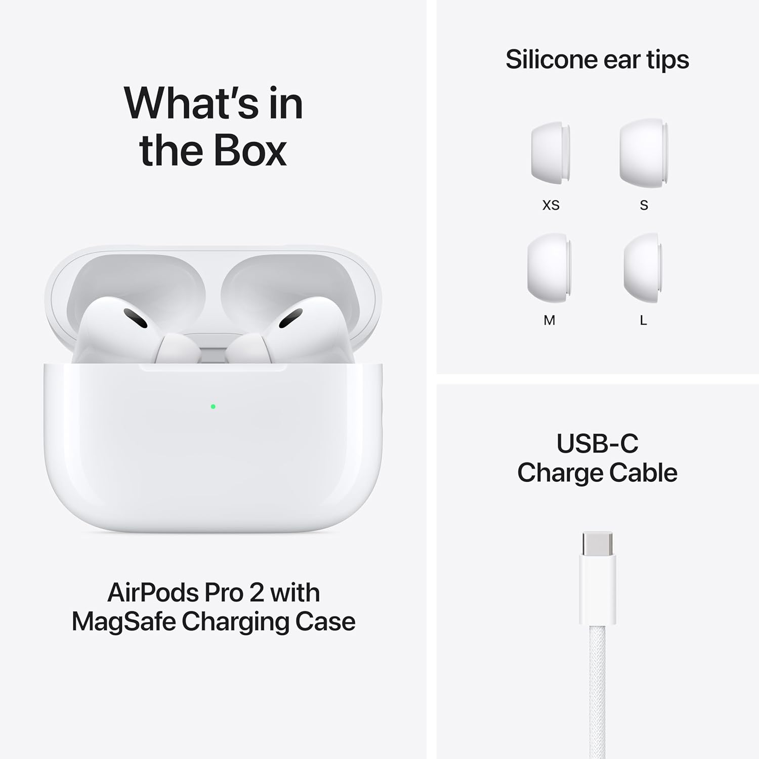 Apple AirPods Pro (2nd Generation) Wireless Ear Buds with USB-C Charging,