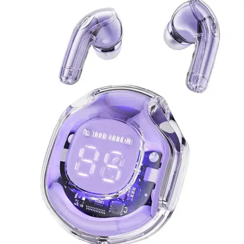 Air39 Wireless Earbuds | Air39 Airpods | Air39 Earbuds Crystal Clear Sound, Bluetooth 5.3, Transparent Case