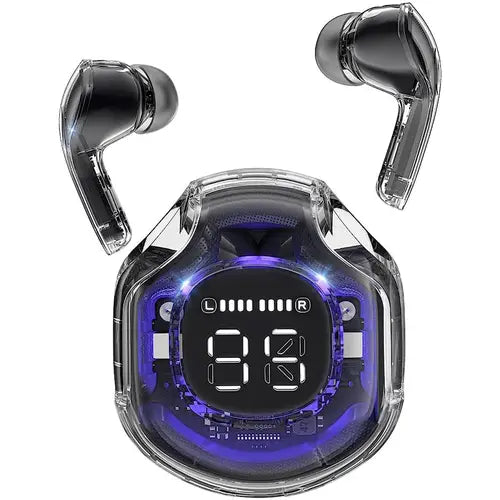 Air39 Wireless Earbuds | Air39 Airpods | Air39 Earbuds Crystal Clear Sound, Bluetooth 5.3, Transparent Case